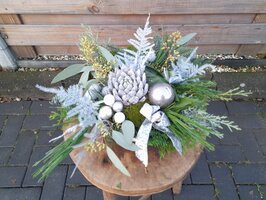 kerstsferen in zilver/ wit